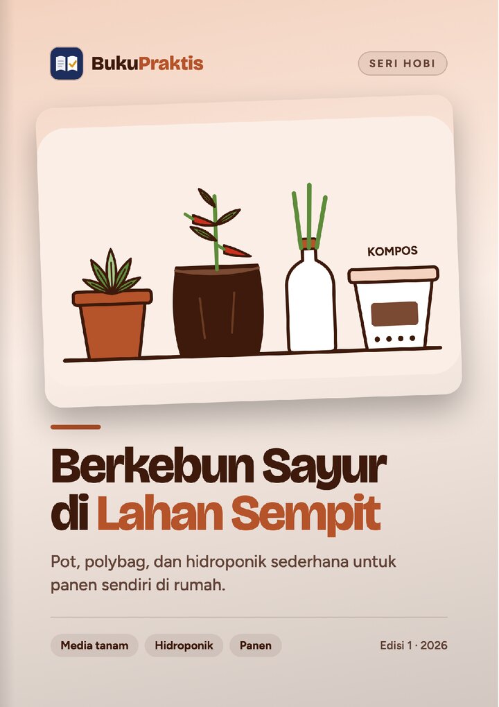 Sampul Berkebun Sayur di Lahan Sempit