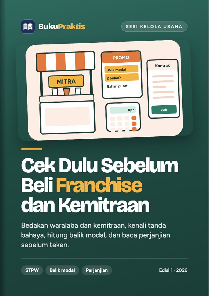 Sampul Cek Dulu Sebelum Beli Franchise dan Kemitraan
