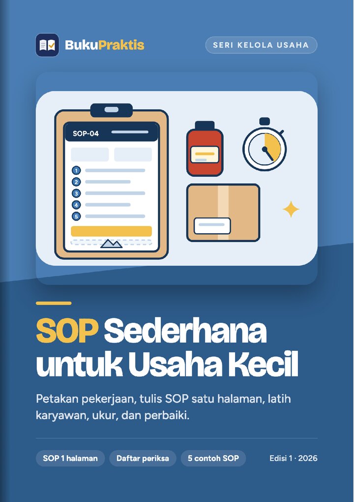 Sampul SOP Sederhana untuk Usaha Kecil