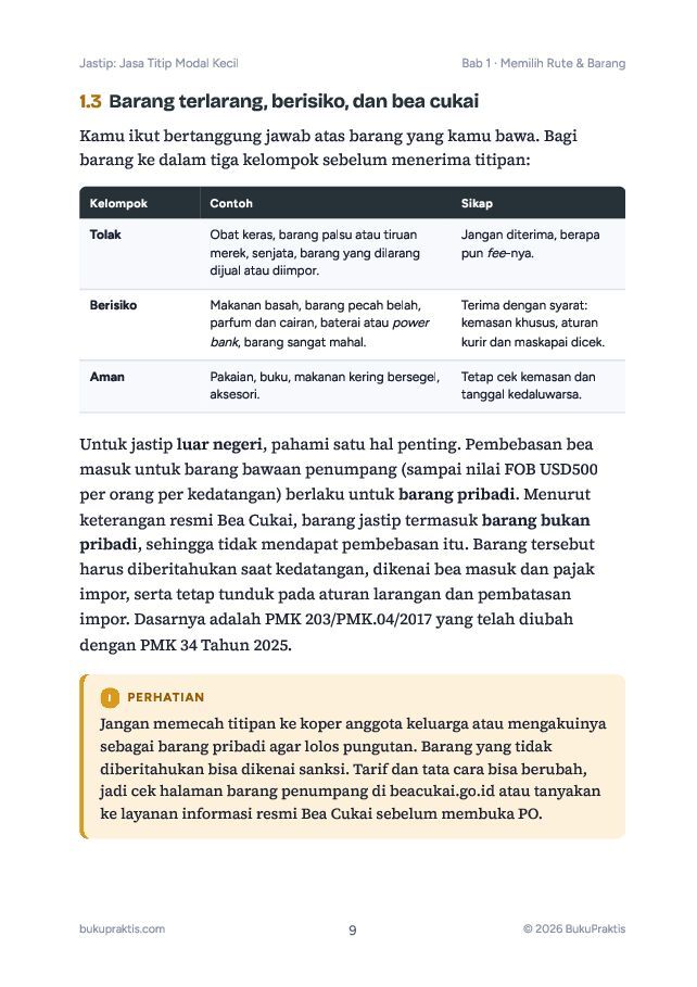 Contoh halaman Jastip: Jasa Titip Modal Kecil