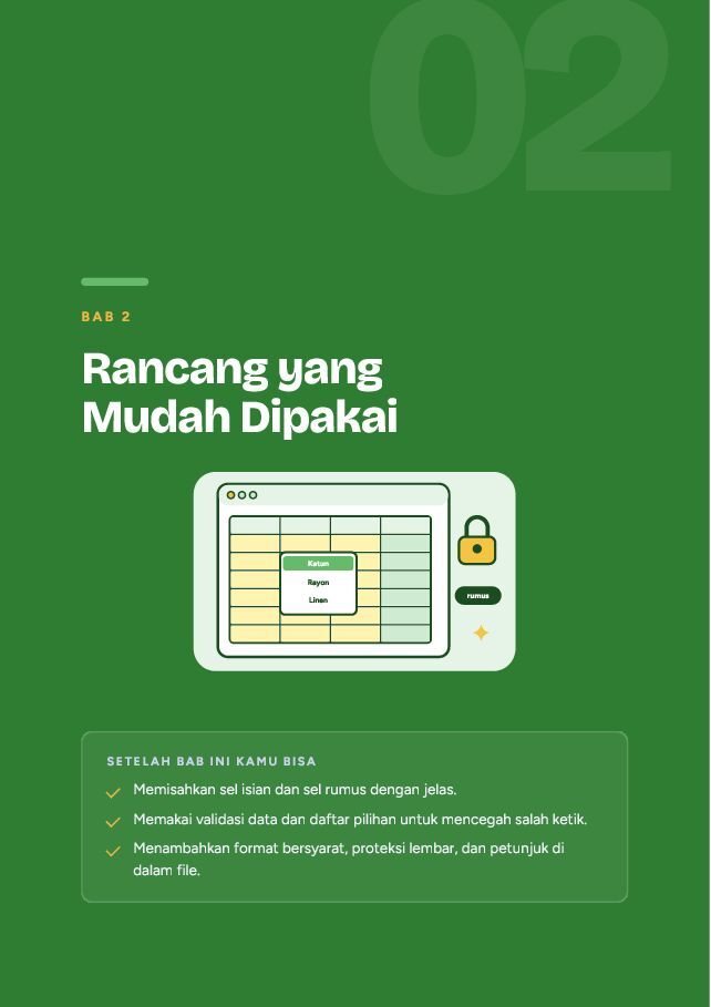 Contoh halaman Jual Template Spreadsheet & Planner