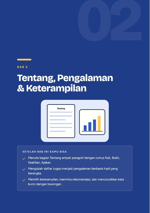 Contoh halaman LinkedIn untuk Cari Kerja