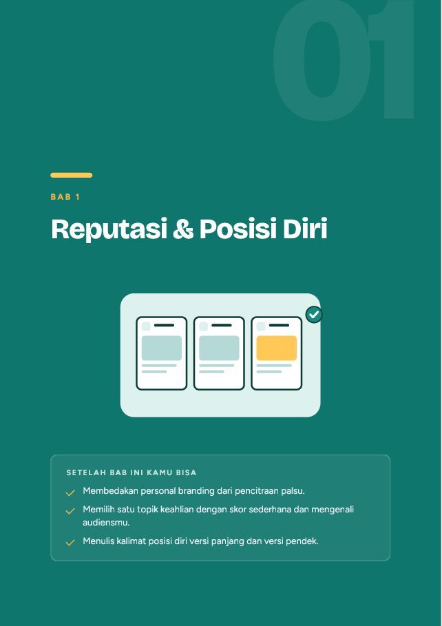 Contoh halaman Personal Branding di Media Sosial