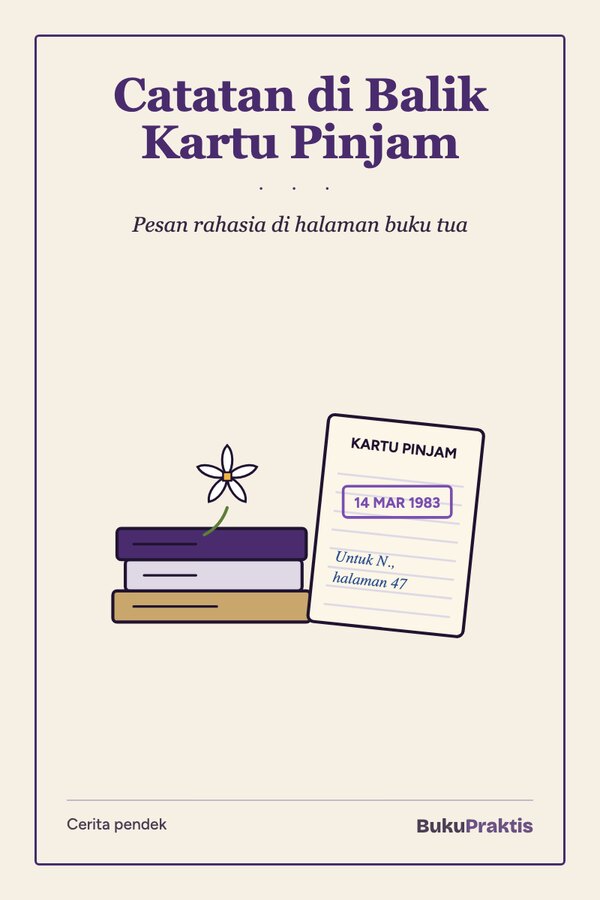 Sampul Catatan di Balik Kartu Pinjam