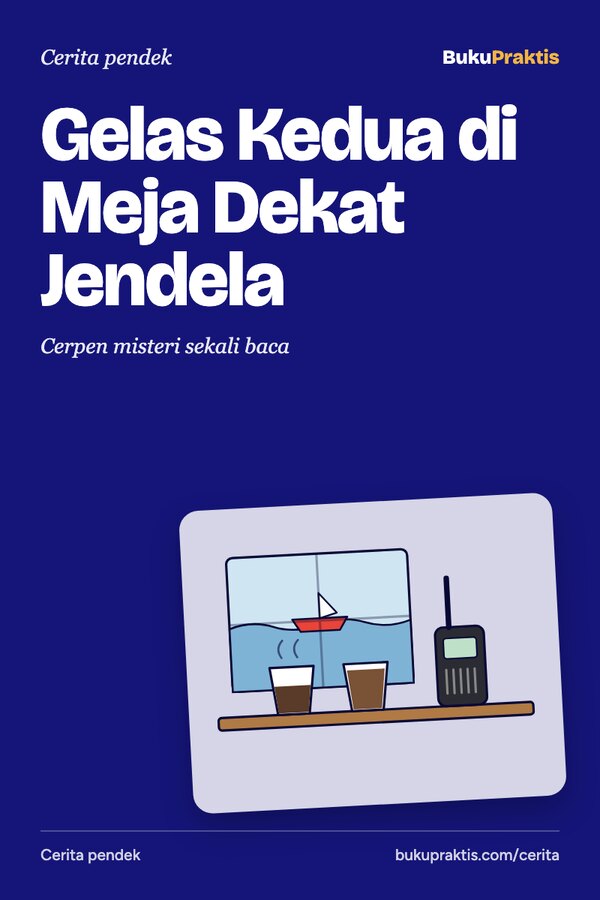 Sampul Gelas Kedua di Meja Dekat Jendela
